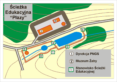 mapa ścieżka Płazy