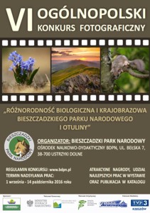 Plakat konkursu fotograficznego BdPN