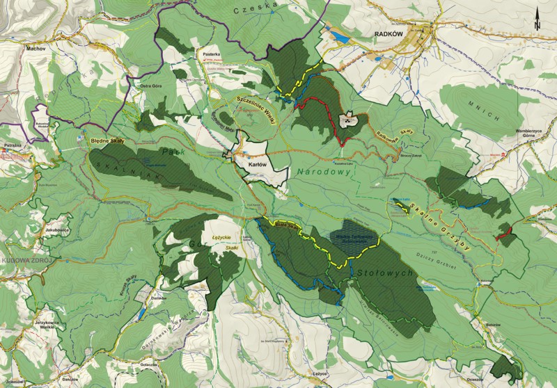 mapa obszarów ochrony ścisłej